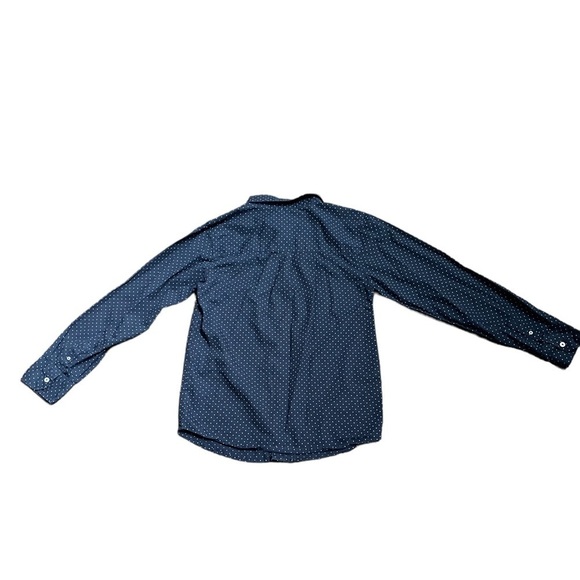 Ben Sherman Shirt Button Front Boys Large 14-16 Blue White Dress Shirt - Picture 3 of 7